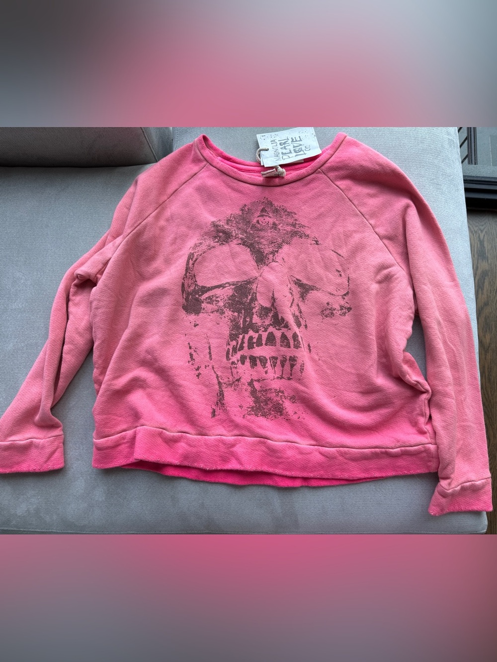 Magnolia Pearl Cotton Fleece Electric Funeral Sweatshirt in Sunfaded Azalea OS